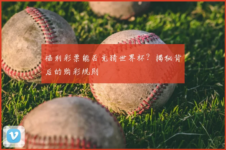 福利彩票能否竞猜世界杯？揭秘背后的购彩规则